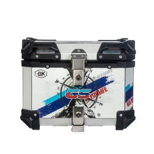 摩托车尾箱36L45L55L65LBK指南针贴画尾箱防水快拆铝合金收纳尾箱