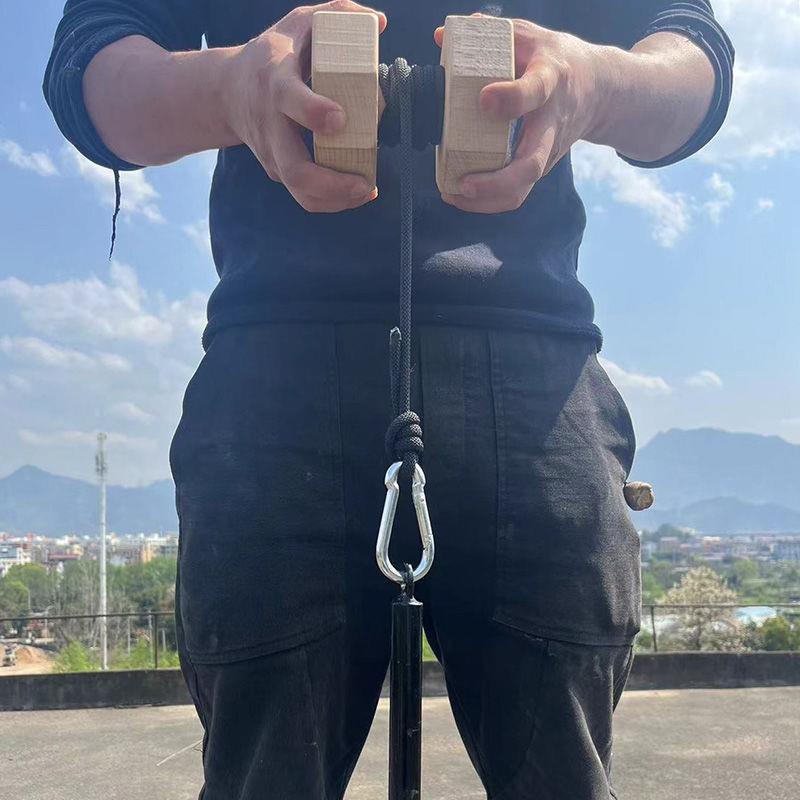 实木榉木 卷绳腕力器 手指抓握力锻炼 攀岩掰手腕 指力 手腕 锻炼