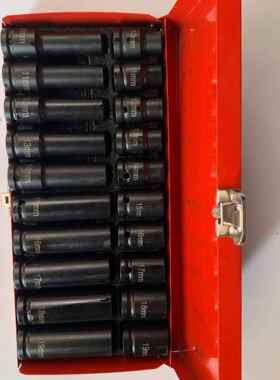 12气动加长套筒20件套小风炮套筒加长套套DTQ筒飞大/六装角套筒20