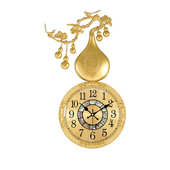 饰挂墙时钟表轻奢大气创意 高挡装 l1s新中式 葫芦挂钟客厅家用时尚