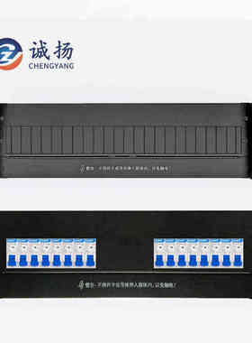 诚扬CY-JGPD014U机柜通用配电单元空气开关4U白色配电单元