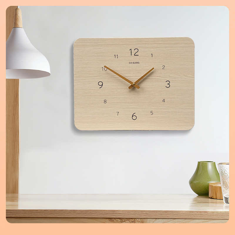 ⊿原木风电表箱装饰画带钟表挂钟挂画电闸配电箱遮挡时钟免打孔