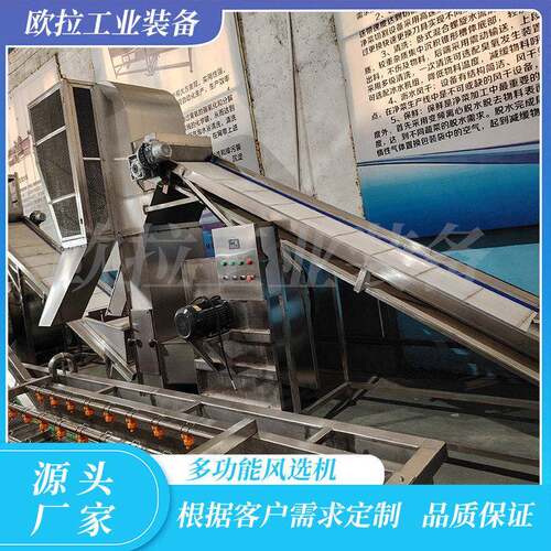 玻璃弹珠清洗机 全自动配套风选流水线 八角风选去叶去杂质设备
