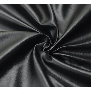 厂家0.55服装 料超纤 皮革面料软半puB251细纹小羊纹鱼尾裙皮裤