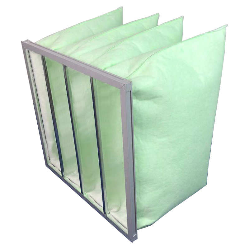 工业可清洗袋式过滤网水洗绿白棉空气过滤袋 可水洗袋式过滤器