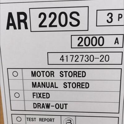 TERASAKI寺崎AR208S AR212S AR220S AR332S ACB 3P主开关