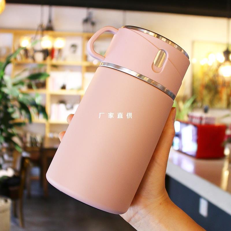 保温杯带杯子带盖宽广口大口径容量壶焖粥316不锈钢便携闷烧