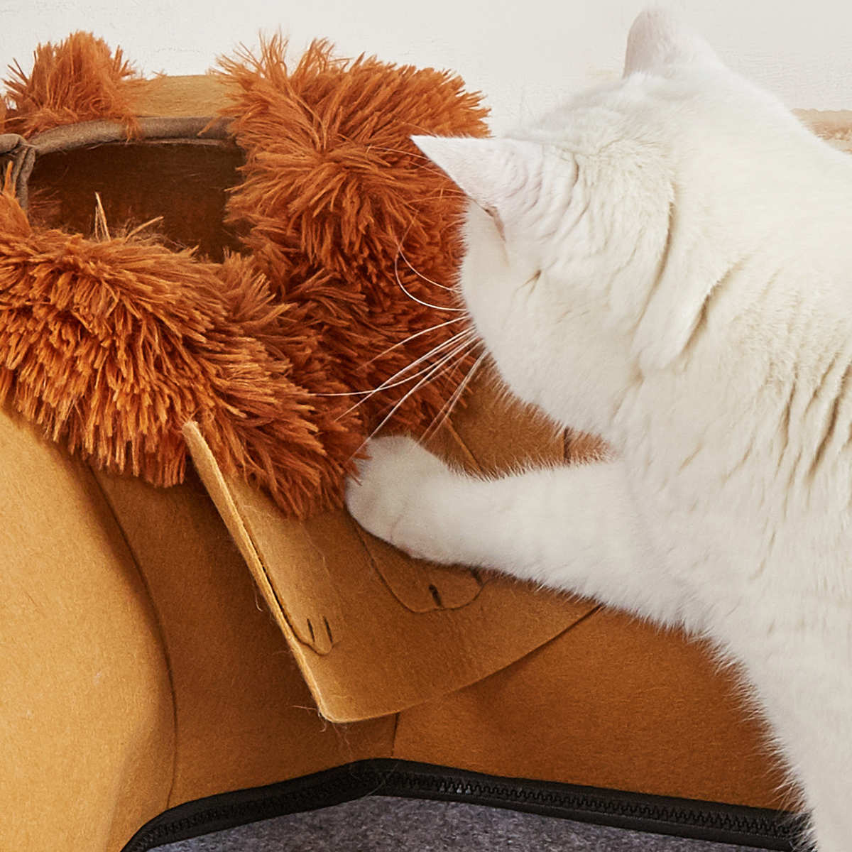 厂家批发 毛毡隧道猫窝可拆卸半封闭宠物窝四季可用耐磨耐抓猫窝