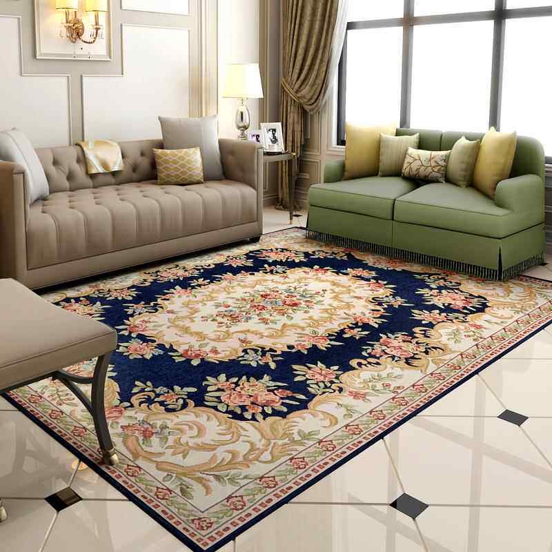 高档欧式客厅地毯卧室欧美织婚编房房门间家用入茶几垫轻奢大面积
