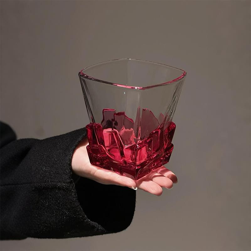 【这杯子美哭了】漂亮酒杯威士忌女生高颜值红酒杯轻奢高级感家用