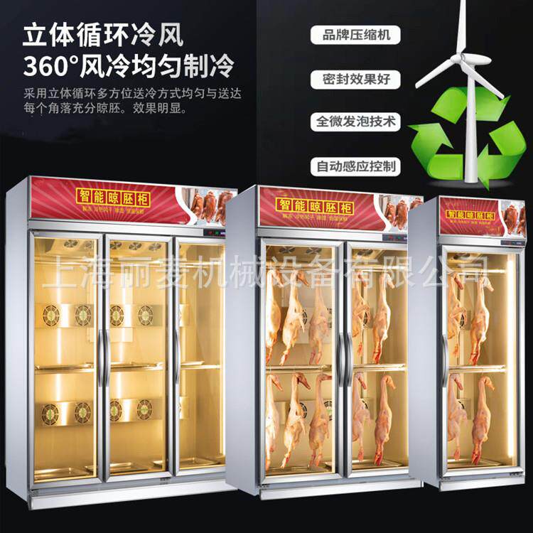 三门晾胚柜门烧腊北京烤鸭风干柜双门叉烧脆皮五花肉展示柜