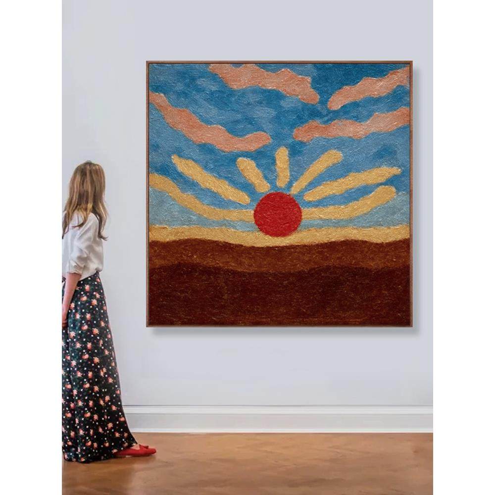 《鸿运东来》中古风客厅装饰画法式覆古寓意好玄关沙发背景墙挂画,家居饰品,现代装饰画,淘宝优惠券,粉丝福利购,淘宝优惠卷