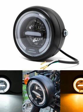 包邮CG125GN天骏覆古机车改装LED前照灯客厅灯日行灯支架总成通用