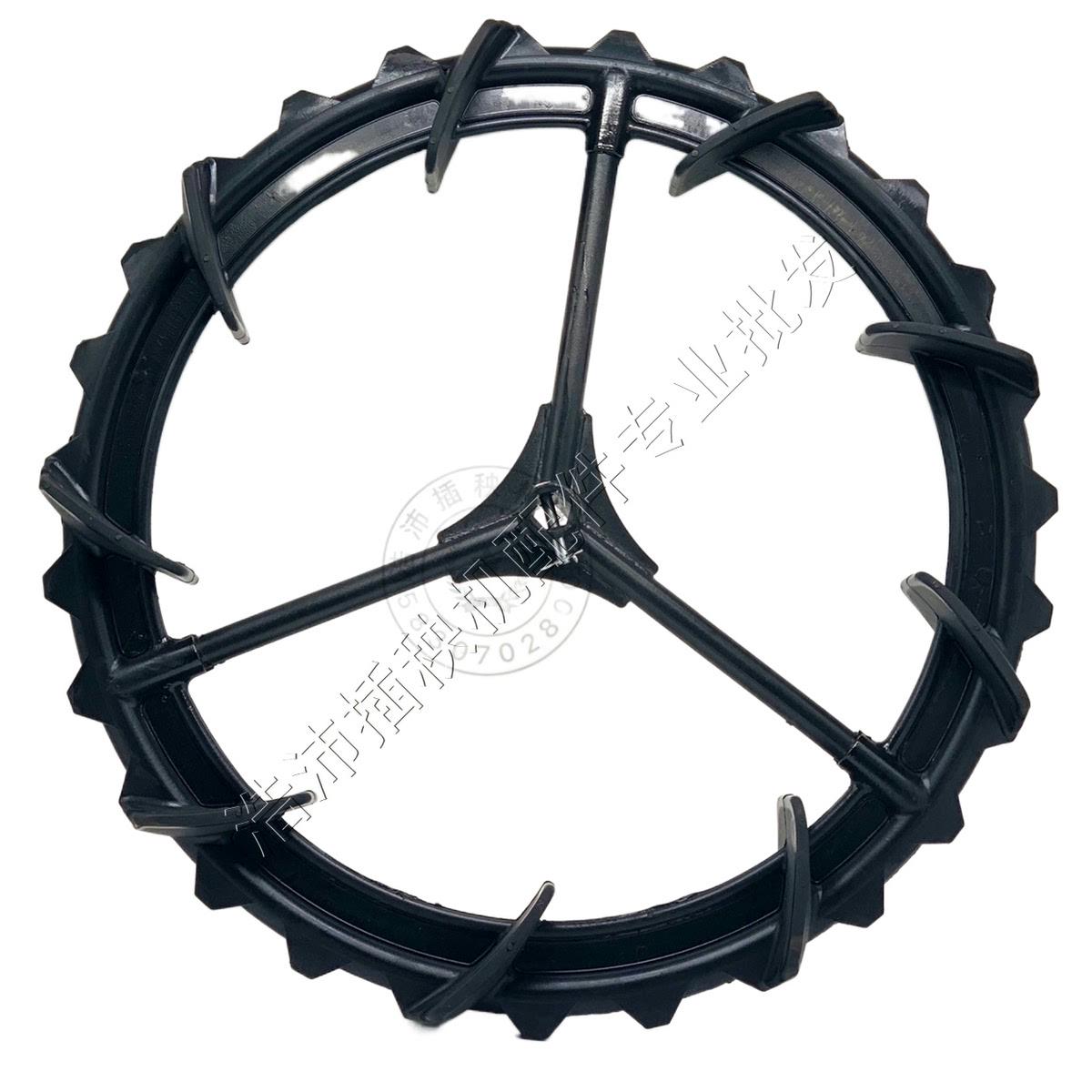 洋马插秧机配件手扶AP4AP6行走轮加宽加固车轱辘轮双圈加厚防陷轮