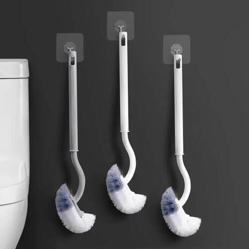 Wall-mounted long-handled toilet brush for home bathrooms, n