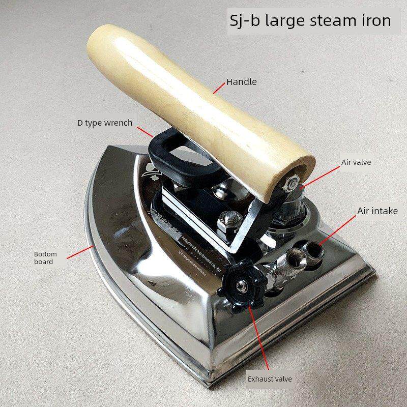 SJ-B全蒸汽大气量烫斗工业锅炉56孔不锈钢大烫服装厂干洗店电熨斗