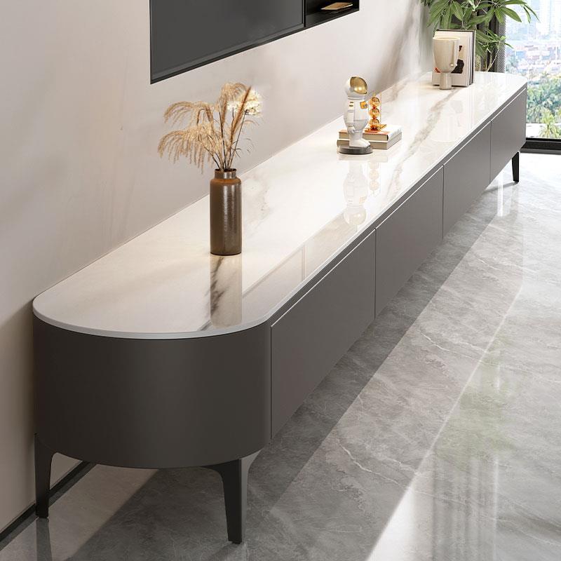 鹏音伴电视 柜 客厅家用2025新款轻奢高级感茶几 桌 组合小户型高脚电视机 柜摆件饰品