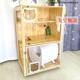 正品 猫宠别墅猫笼实木公家庭小猫笼猫柜成年猫华定寓制豪日本物屋