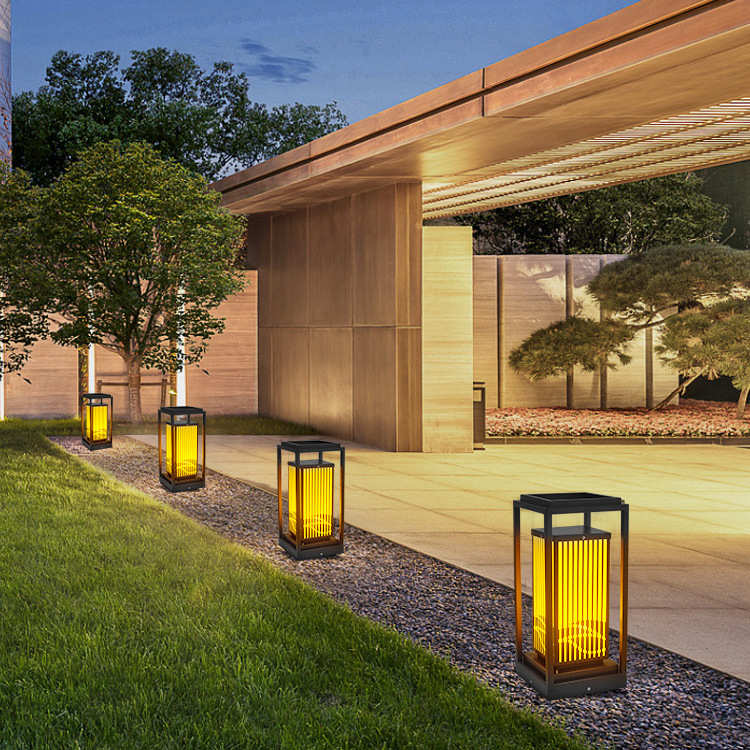 庭院柱头灯户外led太阳能景观创意灯别墅防水大门柱头灯围墙灯