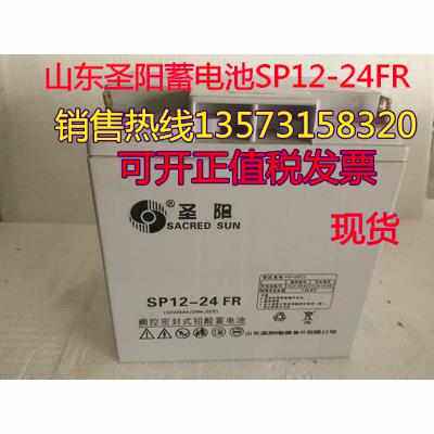 圣阳蓄电池12V24Ah铅酸SP12-24FR直流屏EPS电源UPS消防报警主机用
