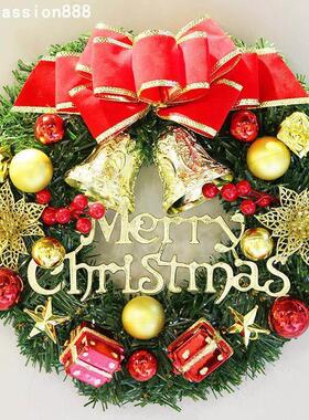 Christmas wreath 30CM front door wreath圣诞花环装饰门挂