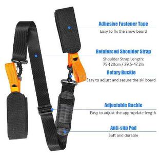 Adjustable Ski Strap Carrying Shoulder Pole