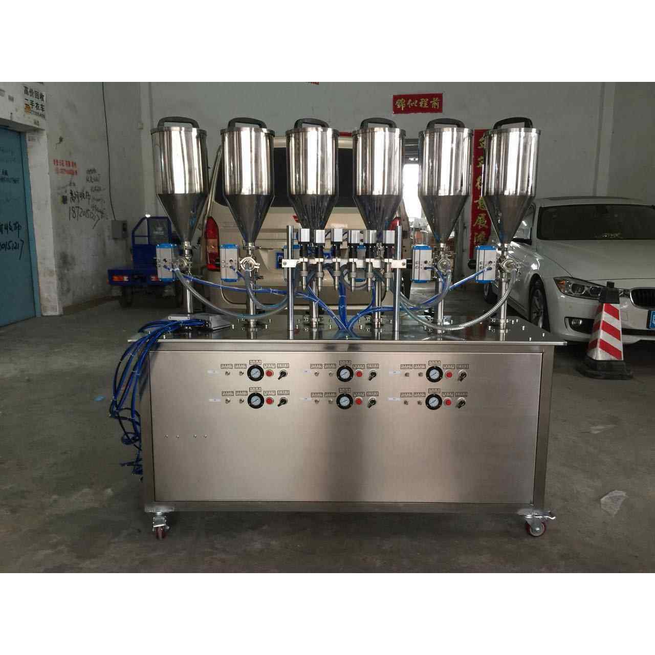 多色液体灌装机多头水彩颜料灌装机丙烯颜料自动灌装机