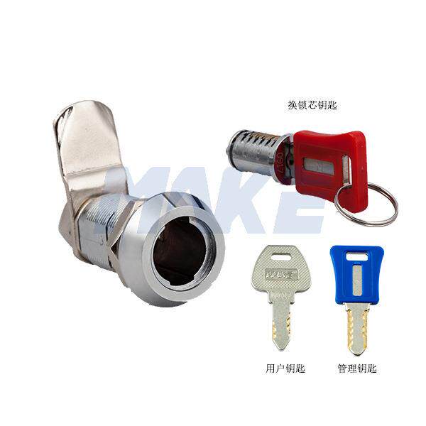 寄存柜锁叶片转舌锁三级管理办公家具锁钢制家具更衣柜锁MK110-7J图片