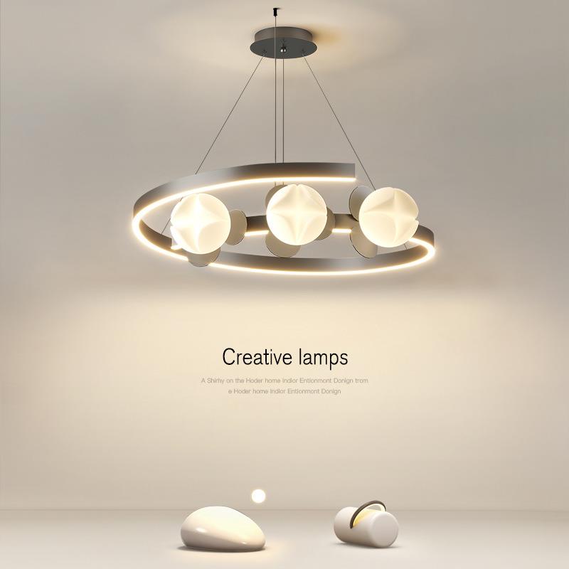 餐厅吊灯卧室灯客厅灯2023年新款灯具大全现代简约大气led主灯