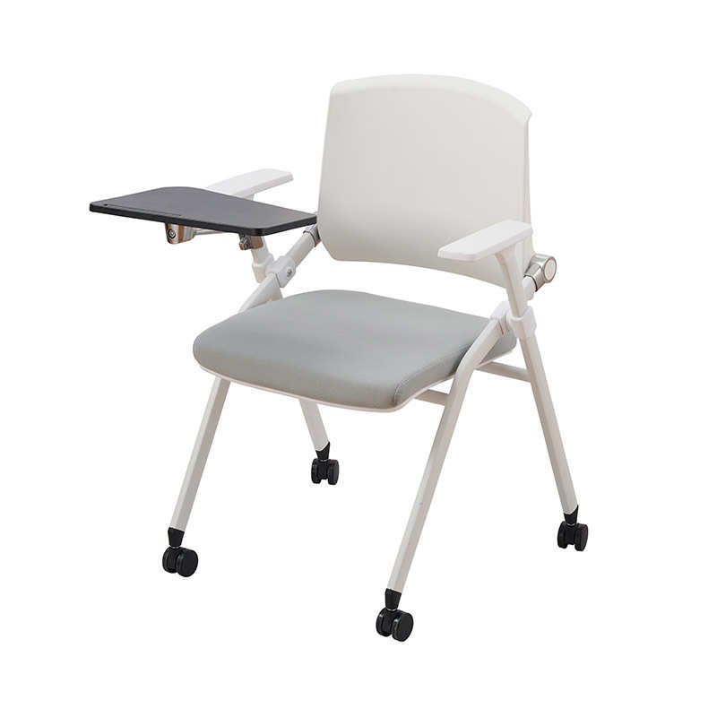 批发 培训椅带写字板 可折叠会议室办公椅 移动教室学习靠背椅