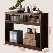 隔断柜正边柜新中式 置物架餐边柜门厅玄关柜入户矮柜非实木客厅