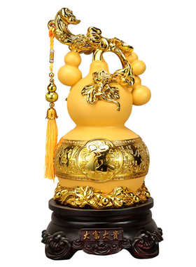 送礼公司摆件乔迁大富大贵客厅酒柜店铺电视柜开业葫芦玄关装饰品