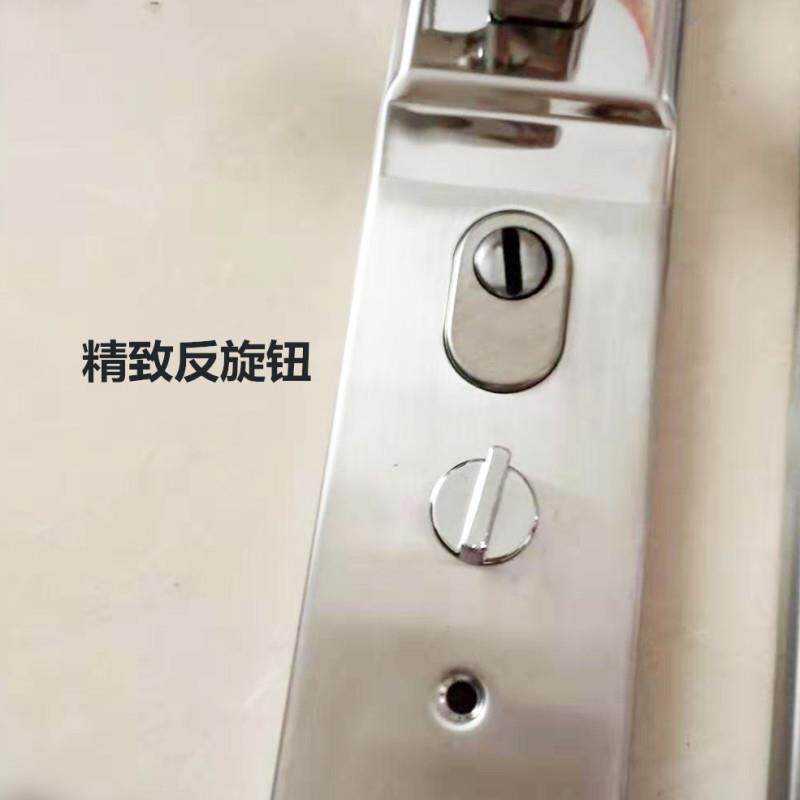 防盗门拉手大门把手304不锈钢锁具家用面板室外机械锁把配通用型