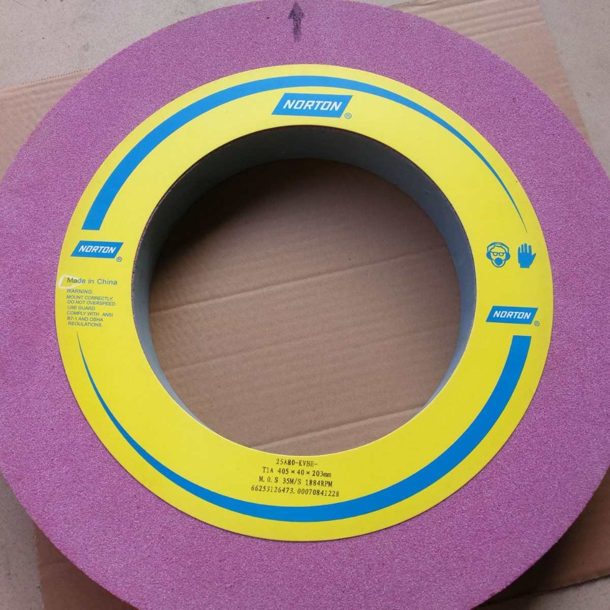 帝研砂轮倒角机砂轮红色PA125*55*35mm孔 125*50*35mm孔