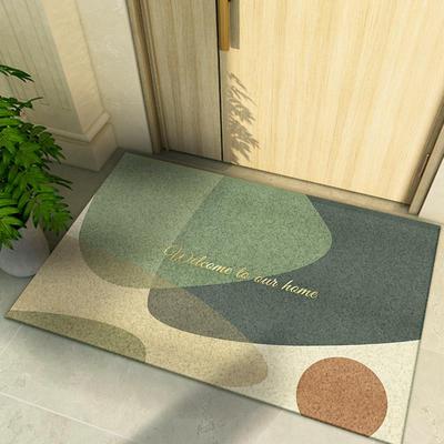 绿色丝圈入户门地垫大门口门外地毯玄关进门耐脏pvc裁剪耐脏脚垫