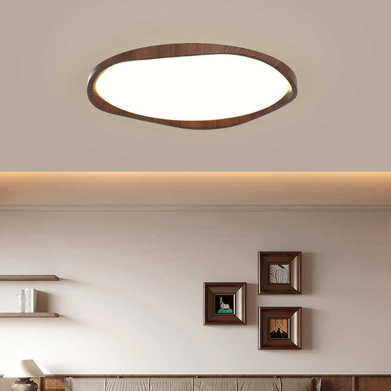 中古风简约现代卧室灯护眼复古高端房间灯胡桃木色书房灯具吸顶灯,家装灯饰光源,智能吸顶灯,淘宝优惠券,粉丝福利购,淘宝优惠卷