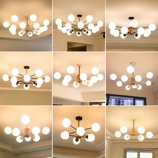 北欧吊灯后现代创意客厅灯餐厅吊灯魔豆分子大气家用客厅吊灯