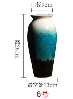 正品陶瓷花花瓶干插培花水绿色瓶客创意小厅清新水养花器摆件装饰