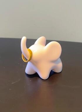 小象饰品，高端客厅门厅珠宝收纳架，小动物桌面装饰戒指收纳架