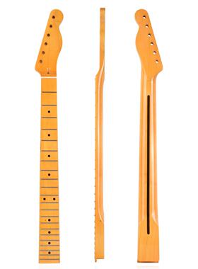 [亮光黄]22品电吉他琴颈 加拿大枫木指板琴柄 for TL Tele 背中线