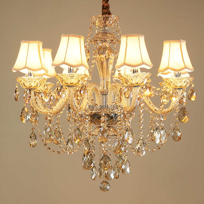 客厅水晶蜡烛吊灯现代卧室餐厅吊灯家居酒店别墅复式楼大厅灯批发