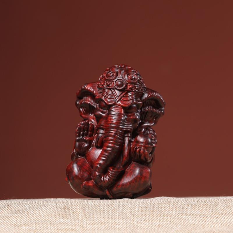 象紫檀件绿摆家居饰品手把随装身檀把玩送礼