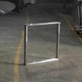 拉丝0不锈钢桌KH 888腿2支架餐台桌1包豪斯会议桌大板桌台脚脚办