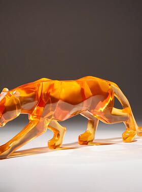 柜高端大豹气招财金钱摆件现FIB代客厅电视办公室面桌家居装饰工