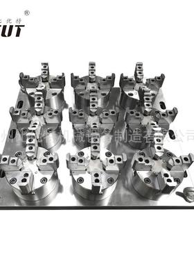 BK16L特0S比优式中实三爪气动卡盘 加工立BK160SL中心钻铣床用 液