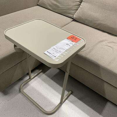 小型家用简易电脑桌可折叠升降书桌边几比约高森可移动床上边新款