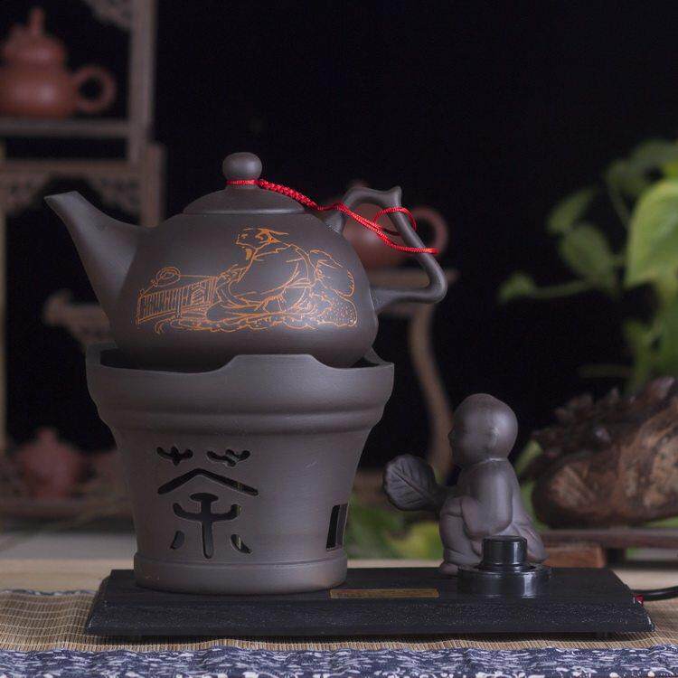 陶瓷茶壶电热水壶陶然炉童趣电陶炉烧水器煮茶电茶炉黑茶单炉小型