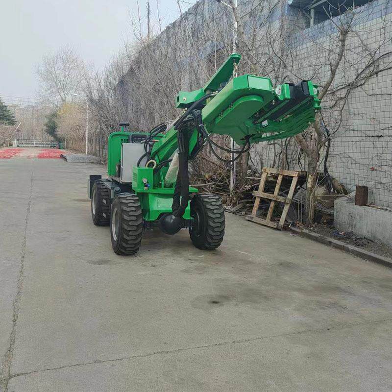 HAI桃碧根果板栗震动液压摇果机轮式果收集采核摘实多机功能摘果