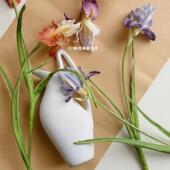 鹰嘴壶 饰品 现代简约创意造型陶瓷花瓶民宿样板间桌面水养插花装