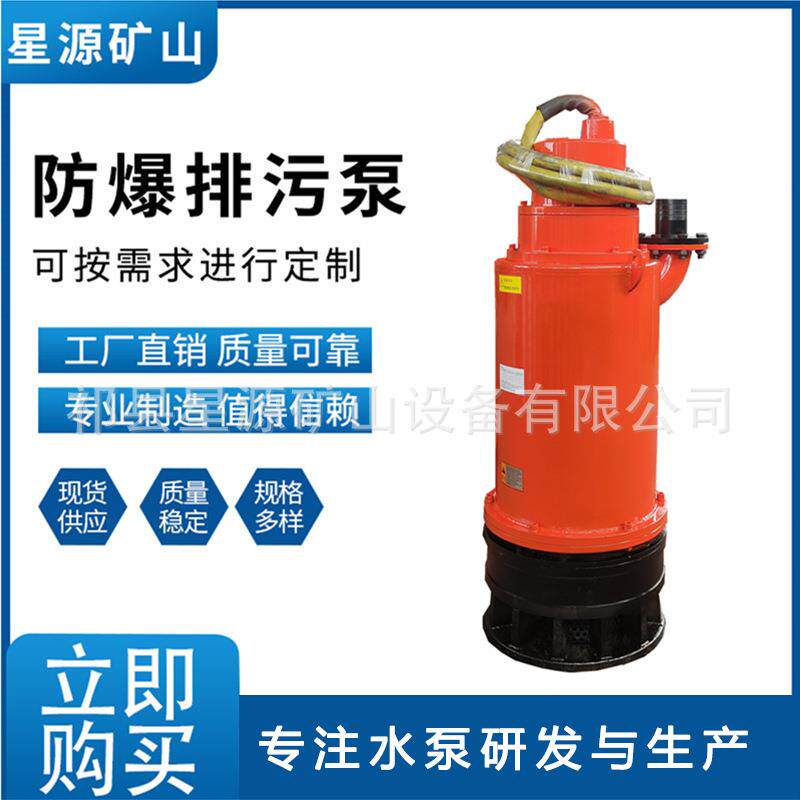 厂家直供矿用防爆潜水污水泵BQS60-80-30KW矿用隔爆型潜水排沙